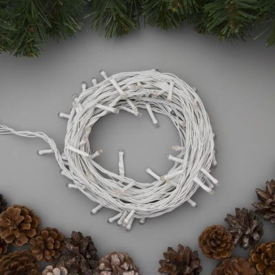 Гирлянда «Нить» 10 м, IP20, белая нить, 100 LED, свечение синее, 8 режимов, 220 В