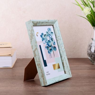 Фоторамка дерево 10х15 см "Зёлёная березка" 17х12,2х2 см