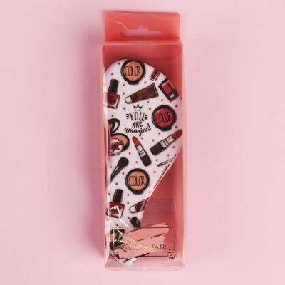 Расчёска массажная, 5,5 × 14,5 см, рисунок МИКС