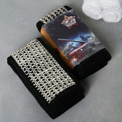 Гель для душа "Настоящий мужчина", + мочалка