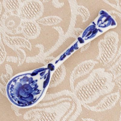 Ложка, 12×3×2 см, гжель