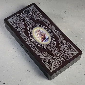 Нарды подарочные «Корабль», 24 х 12 см