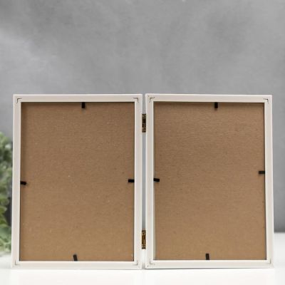 Фоторамка пластик 15х21 двойная, белый