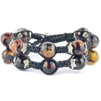 Браслет Агат ограненный "Шамбалла 12" арт. бП1901