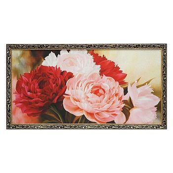 Гобеленовая картина "Пионы" 65х123 см