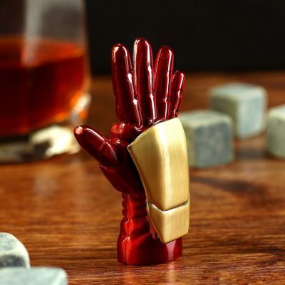 Зажигалка электронная "Рука", USB, спираль, бордовая, 2х5х7.5 см