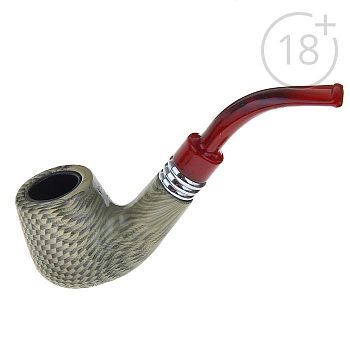 Трубка "Командор" классическая, болотный раструб, 14 см, микс