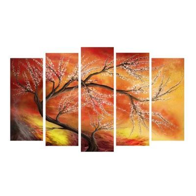 Модульная картина на подрамнике "Поздняя осень"  2-25*63; 2-25*71; 1-25*80: 125х80