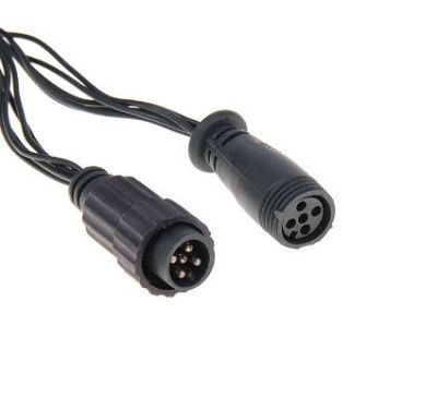 Гирлянда "Дождь" уличная (УМС, Ш:2 м, В:3 м, нить темная,  жёлтый)