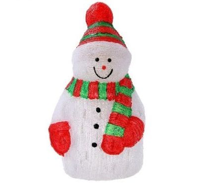 Фигура акрил. "Снеговик позитивный" (50х28 см.)