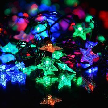 Гирлянда "Звездочки" (5 метров, 40 ламп)