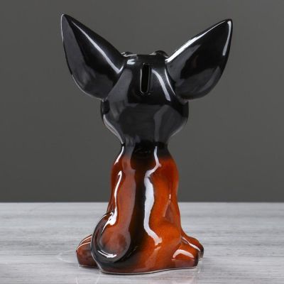 Копилка "Чита", глазурь, коричневый цвет, 25 см, микс