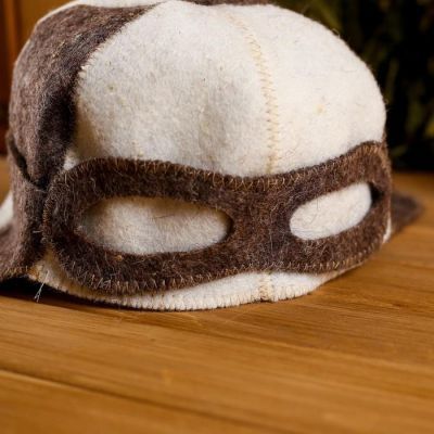 Шапка банная пилот "Больше, выше, горячее"