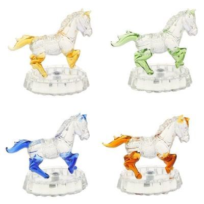 Фигурка декоративная "Лошадь" со светодиодом №127 (высота 10 см)