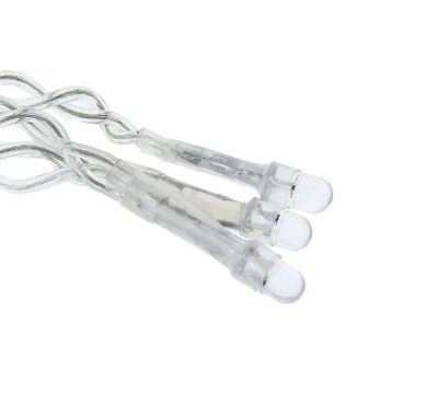 Гирлянда уличная "Бахрома" (Ш:4 м, В:0,6 м, нить силикон, моргает)