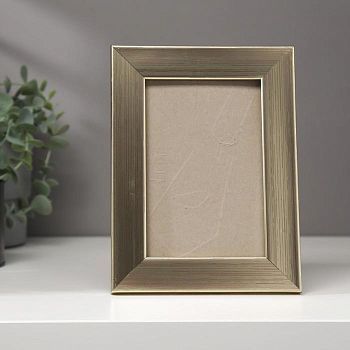 Фоторамка пластик 10х15 см, 607 золото