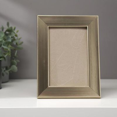 Фоторамка пластик 10х15 см, 607 золото