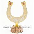 Подкова "На удачу"-2 большая камень яшма