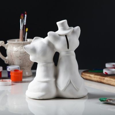 Копилка-раскраска "Коты парочка", 20 см