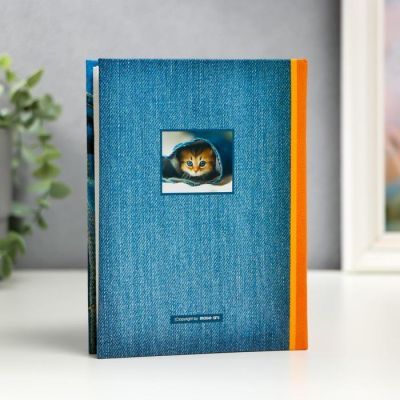 Фотоальбом "Котик" на 100 фото, 50 листов, 10х15 см