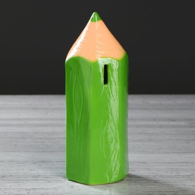 Копилка "Карандаш", глянец, разноцветная, 22 см, микс