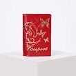 Обложка для паспорта, цвет алый