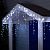 Гирлянда «Бахрома» 4 × 0.6 м, IP44, белая нить, 180 LED, свечение белое, мерцание белым, 220 В
