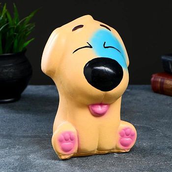 Копилка "Собака Пятнышко", 19х13х11см