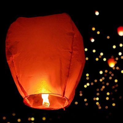 Фонарик небесный «Конус красный»