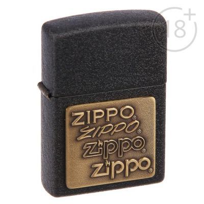 Зажигалка ZIPPO 362 Classic с покрытием Black Crackle