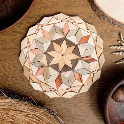 Подставка под горячее «Ромбики», D=22 см, микс