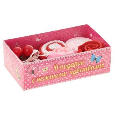 Набор полотенец "Пирожные с вишней"