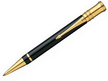 K 74 Black шариковая ручка Duofold Black GT в деревянной коробке (арт. - S0690500)