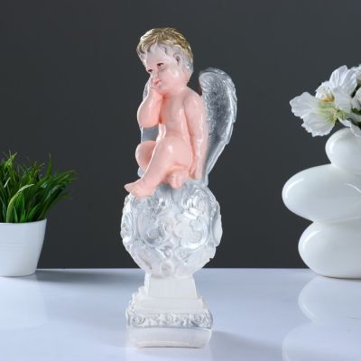 Копилка "Ангел на шаре средний" 36х13см цветной