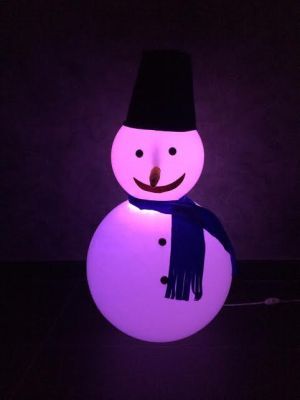 Снеговик большой с подсветкой на пульте (высота 900см)