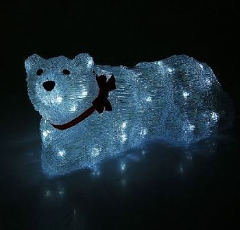 Фигура акрил. "Мишка лежачий" (38х19х19 см.)