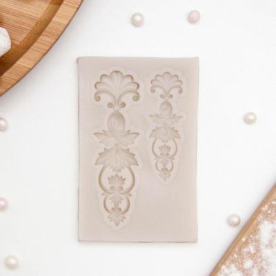 Молд силиконовый «Цветочный узор», 7,7×5 см, цвет МИКС