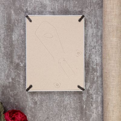 Фоторамка пластик L-3 15х21 см, перламутр, с небьющимся стеклом