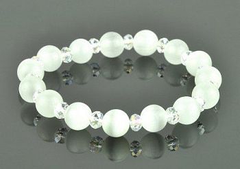 Браслет Кошачий глаз, хрусталь "Тутси" арт. бП1180