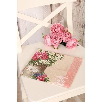 Полотенце 45х60см DomoVita  Ля Рошель , хлопок 100%, пл 170 г/м2 вафелька (пакет) микс