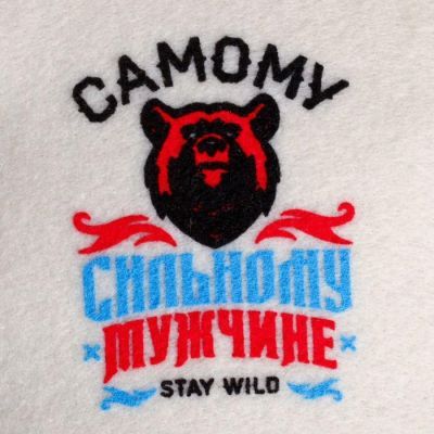 Рукавица "Самому сильному мужчине" шелкография