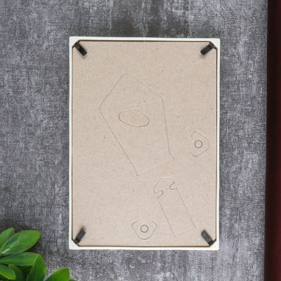 Фоторамка пластик L-4 10х15 см, слоновая кость, с небьющимся стеклом