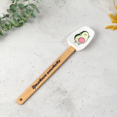 Силиконовая лопатка «Авокадо», 17,4 х 41 см