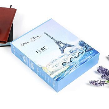 Фотоальбом на 200 фото 10х15 см "Эйфелева башня и рассвет" в коробке МИКС 26,5х21х5,5 см