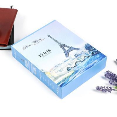 Фотоальбом на 200 фото 10х15 см "Эйфелева башня и рассвет" в коробке МИКС 26,5х21х5,5 см