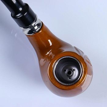 Трубка "Командор" классическая, раструб "Лист", 14х4.7х4.5 см