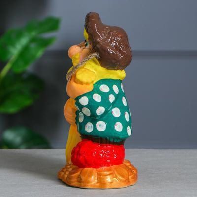 Копилка "Нафаня с метлой", глянец, разноцветная, 27 см, микс