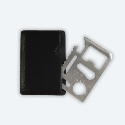 Карта выживания - мультитул (10 в 1) в открытке "Настоящему защитнику"