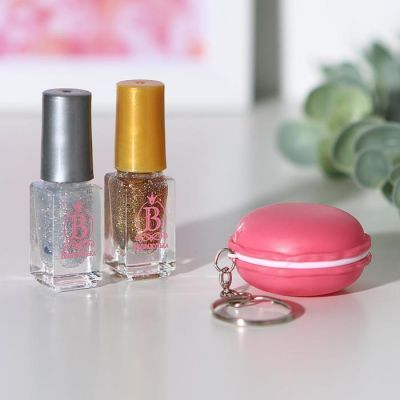 Набор детской косметики «Самой красивой» блеск 10 г. и 2 лака по 6 мл. (МИКС наклеек)