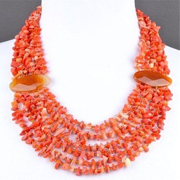 Колье Коралл "Богемия" арт. П3342